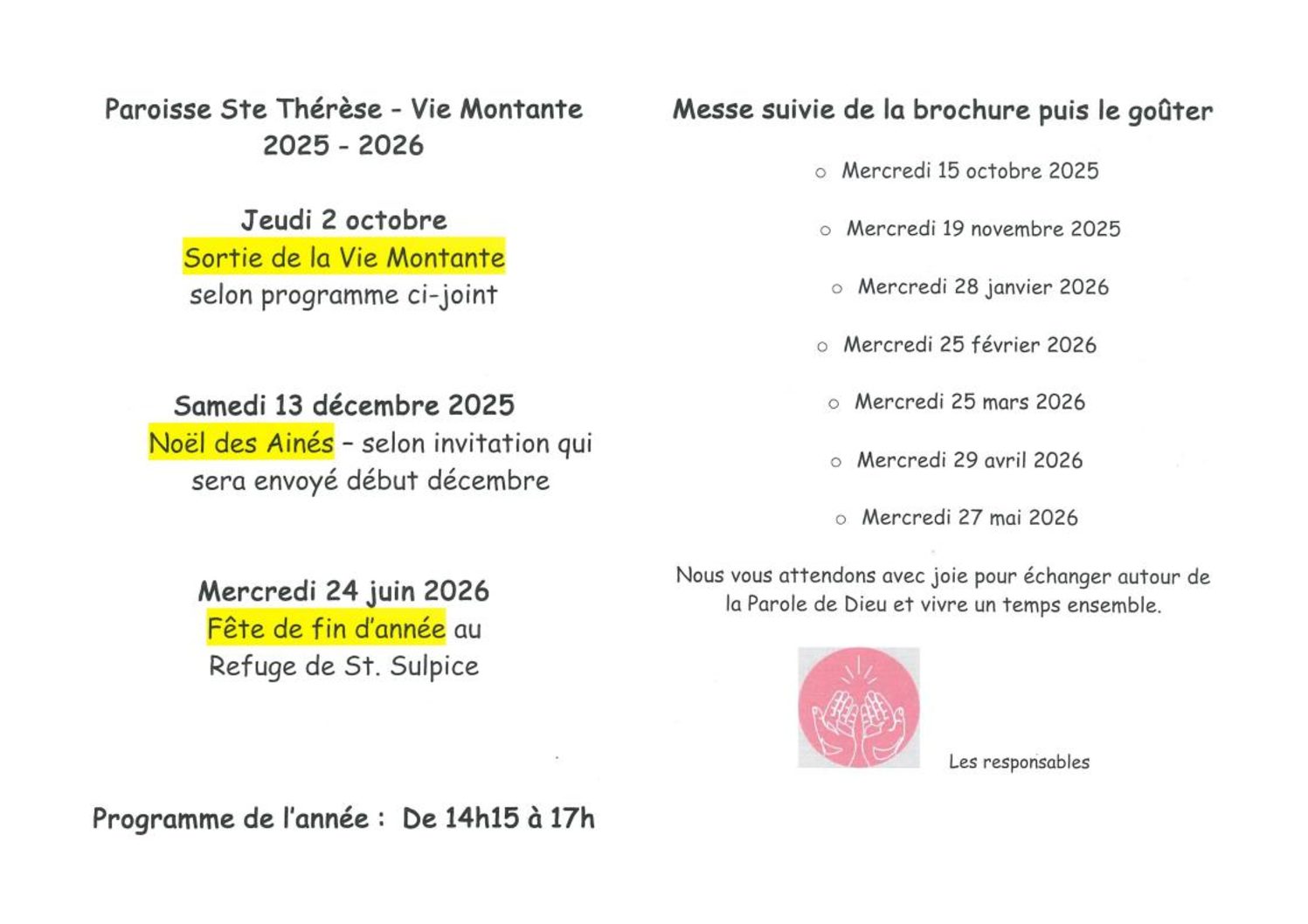 Programme 2025 - 2026 -
