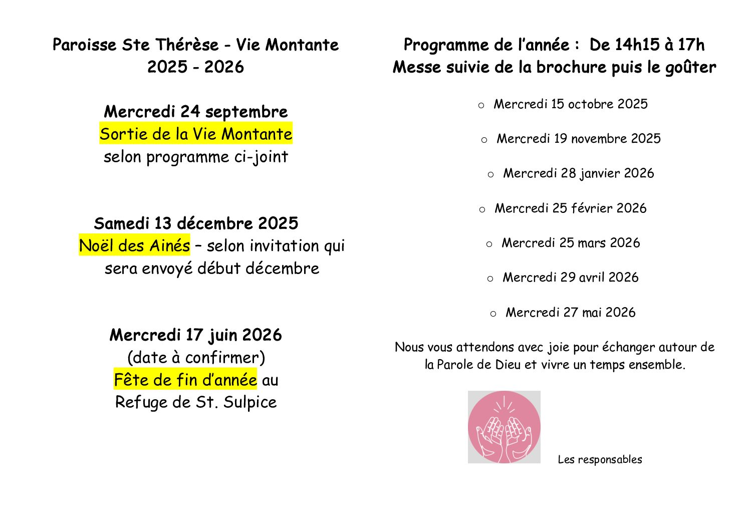 Programme Vie-Montante 2025 - 2026