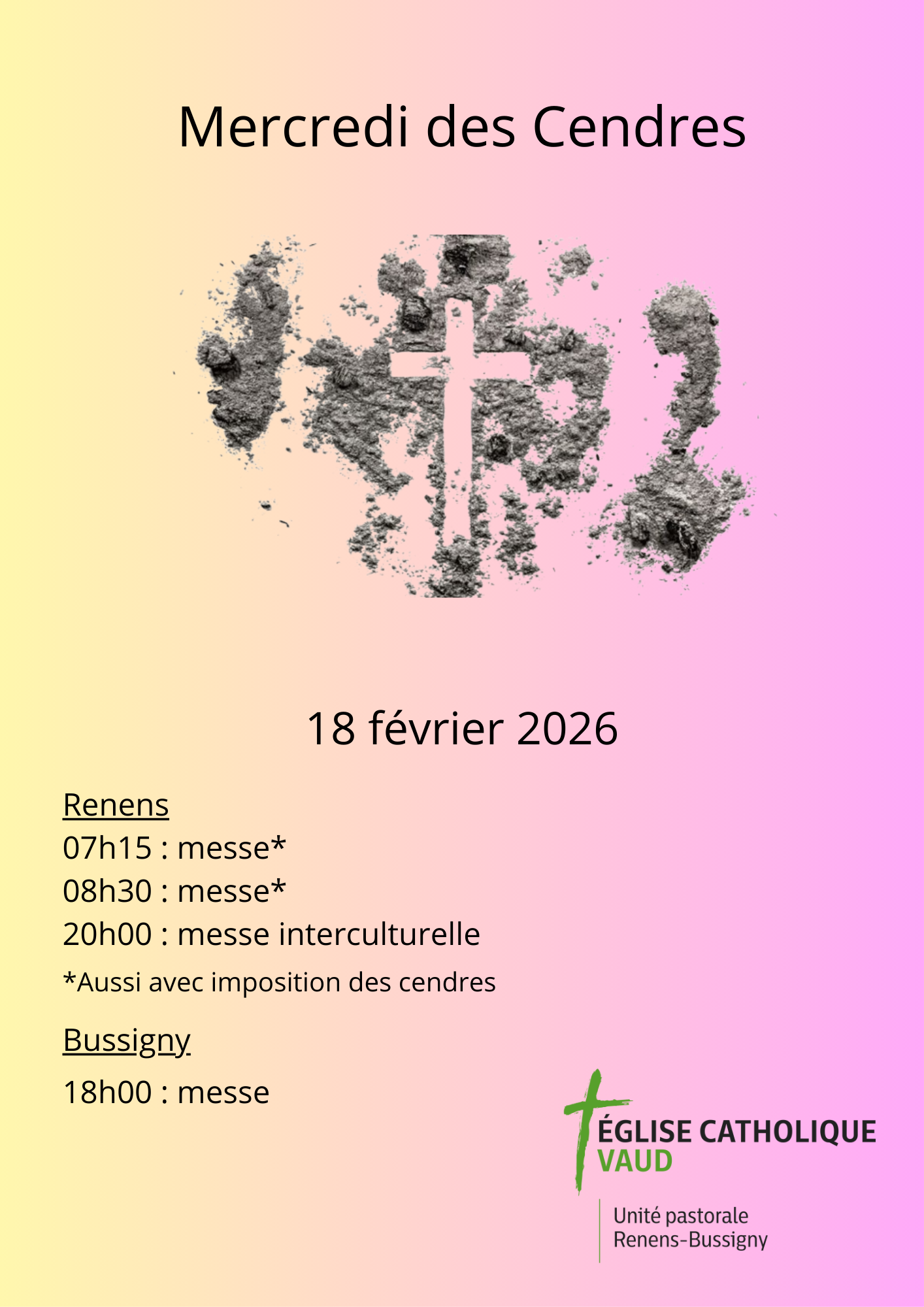 Mercredi des Cendres 2026