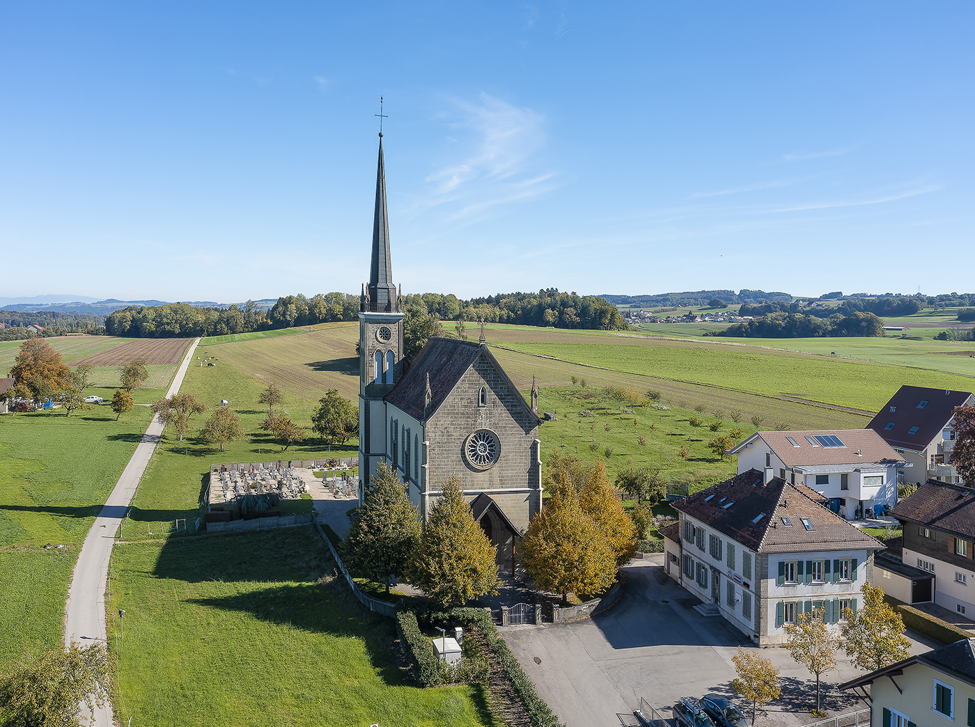 Eglise Saint-Etienne à Bottens – Suisse Eglise Saint-Etienne à Bottens - Copyright © 2022 Olivier Gisiger Photographies / Swissimages, all rights reserved - www.oliviergisiger.com