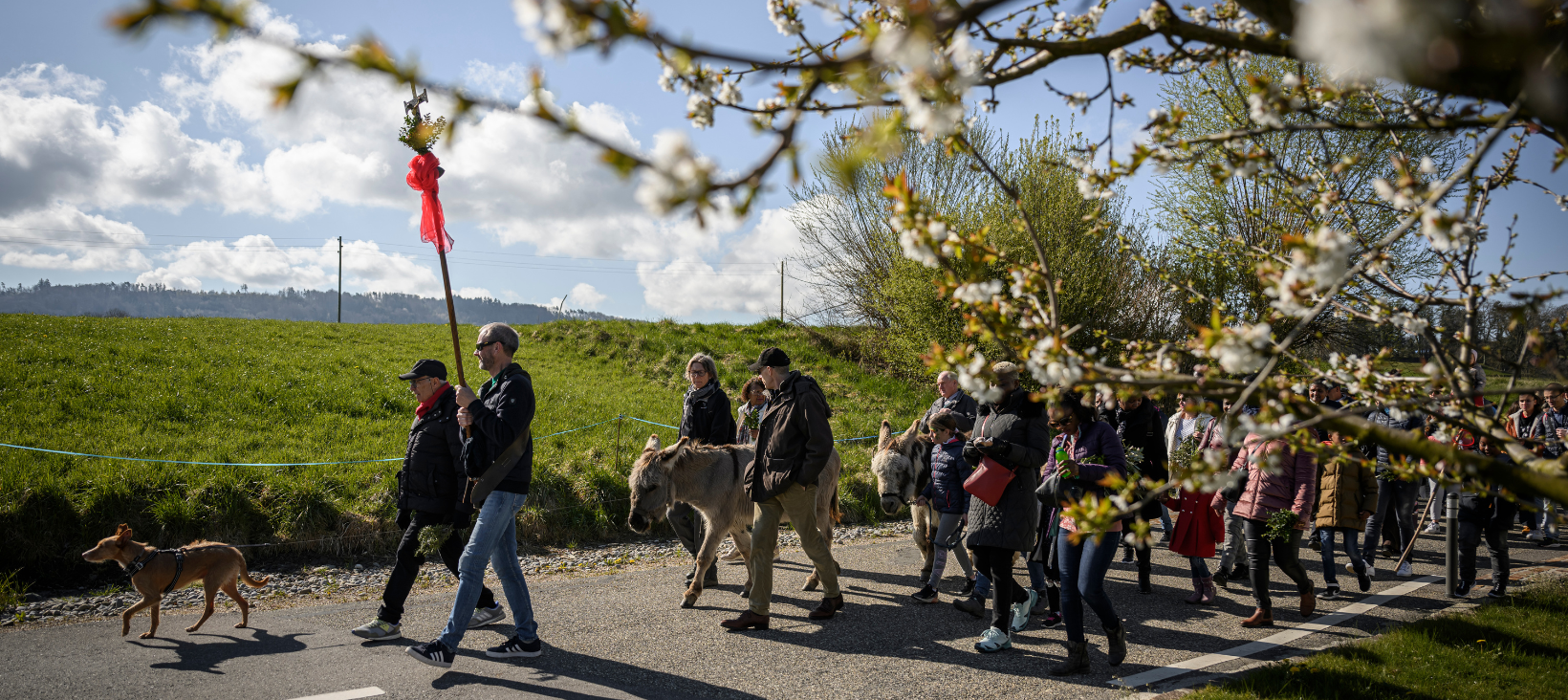 Procession du dimanche des Rameaux © Gabriel Monnet 2022