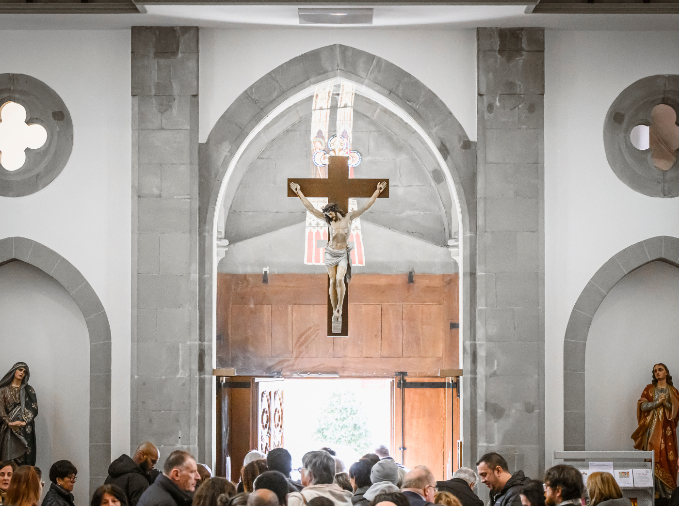 Gabriel Monnet, messe du Dimanche Pascal à la paroisse St-Maurice et St-Nicolas de Flüe à Aigle, le 31 mars 2024