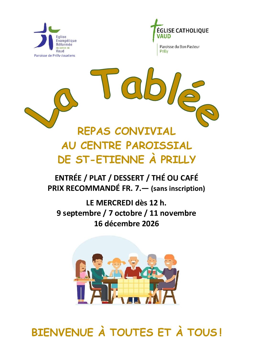 Tablée sep-déc 2026