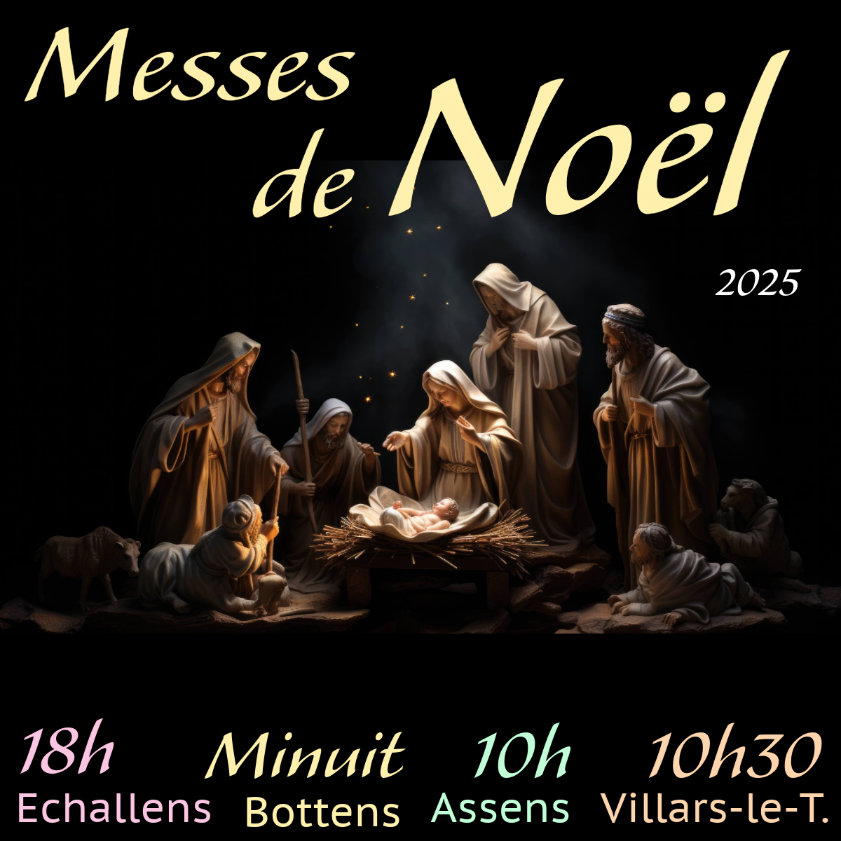 Messes Noël 2025