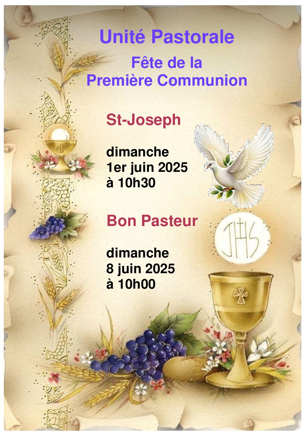 UP fête de la première communion - 01.06.25 -- 08.06.25