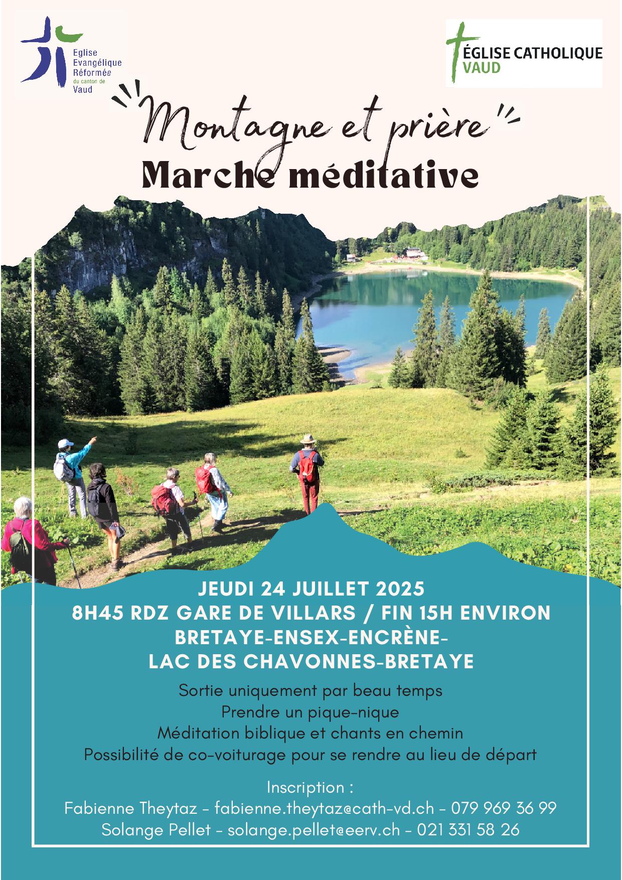 Copie de Flyer Montagne Randonnée Sport Papier déchiré Vert Beige