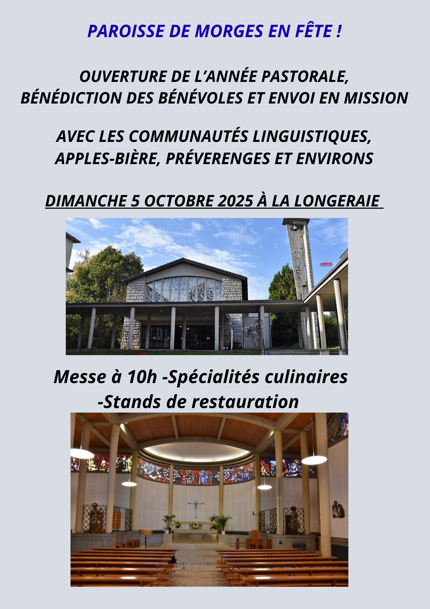 Paroisse Morges en fête 2025 recto