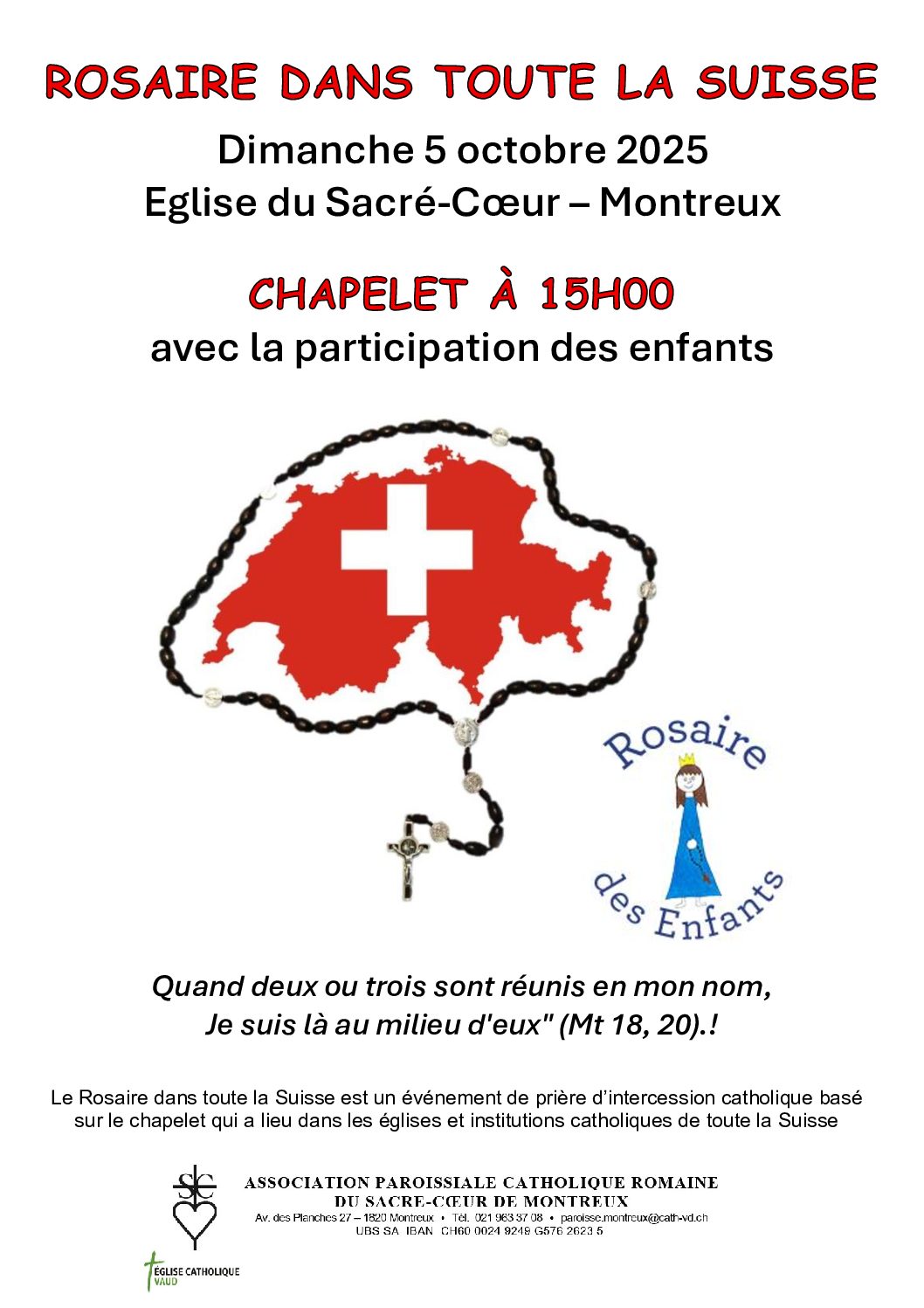 Rosaire dans toute la Suisse
