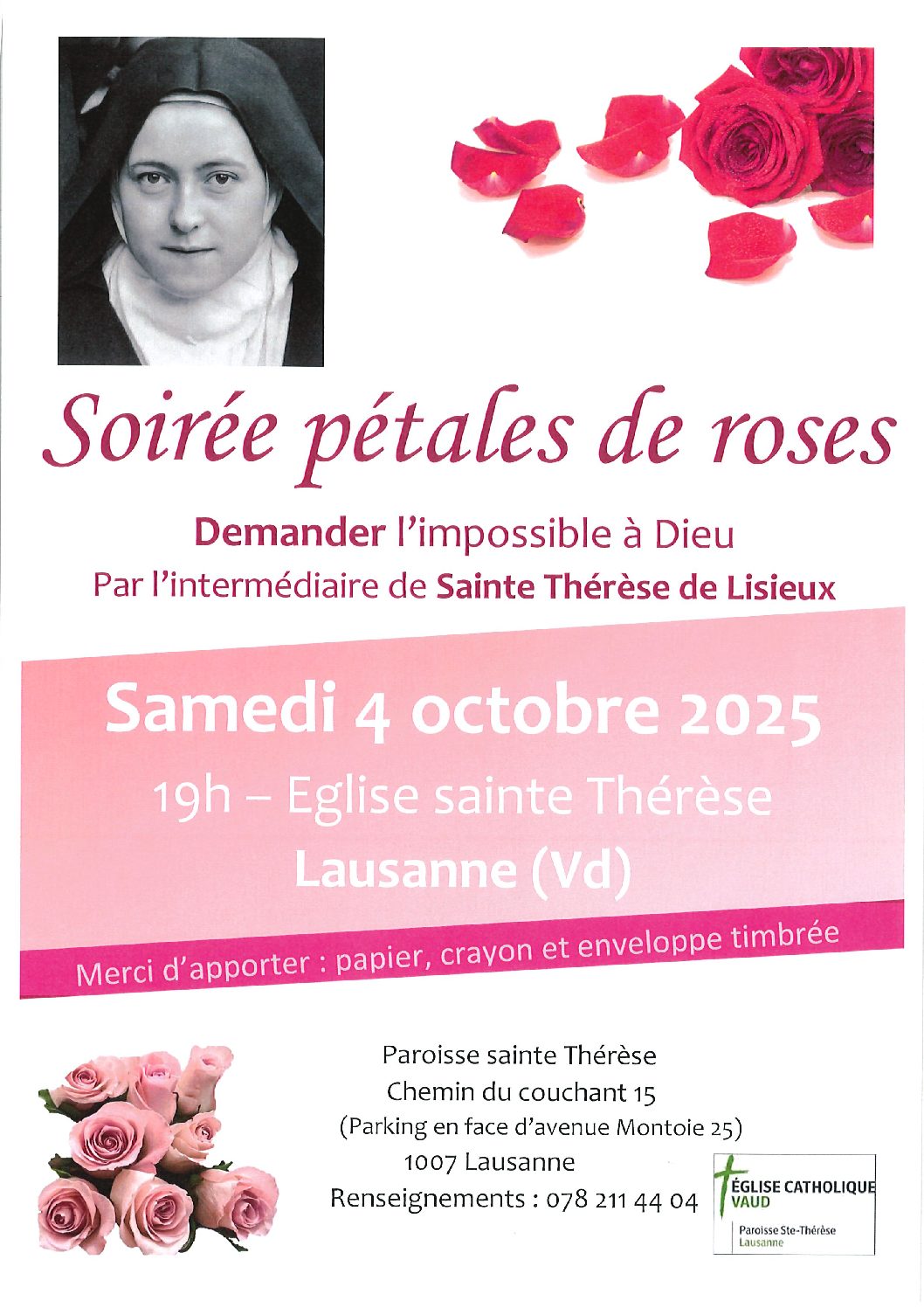 Soirée Pétales de Roses - 4 octobre 2025