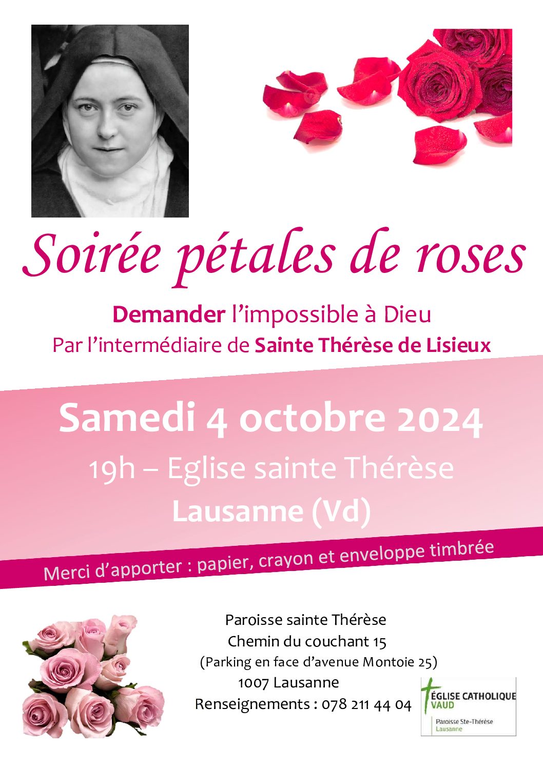 Soirée pétales de roses - Ste-Thérèse 2025