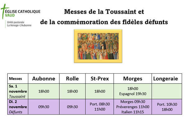 2025-10-02 Horaires Toussaint 2025