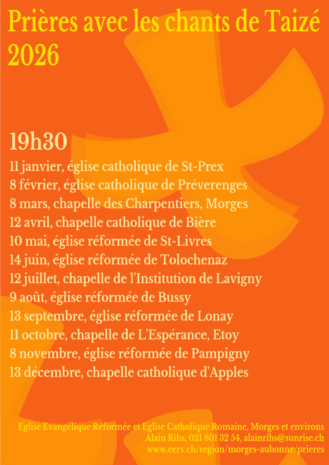 Prières de Taizé 2026
