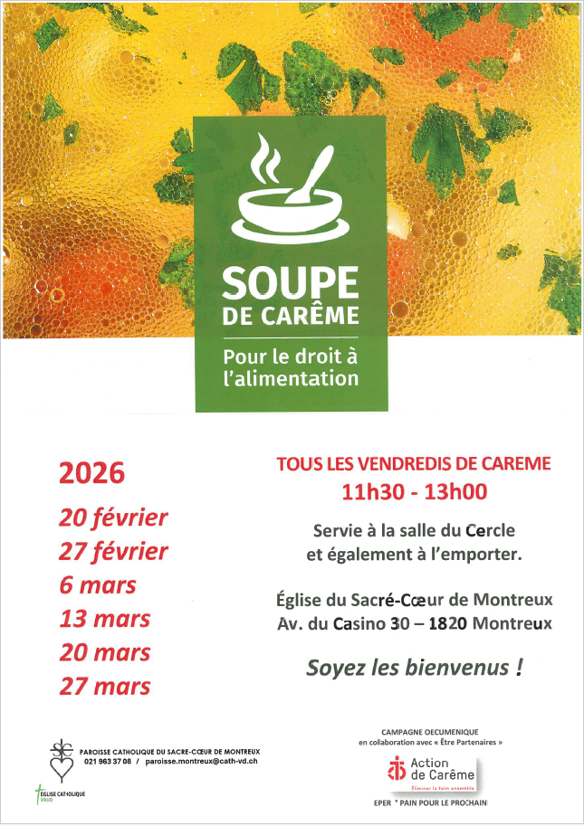 Affiche Soupe de Carême 2026