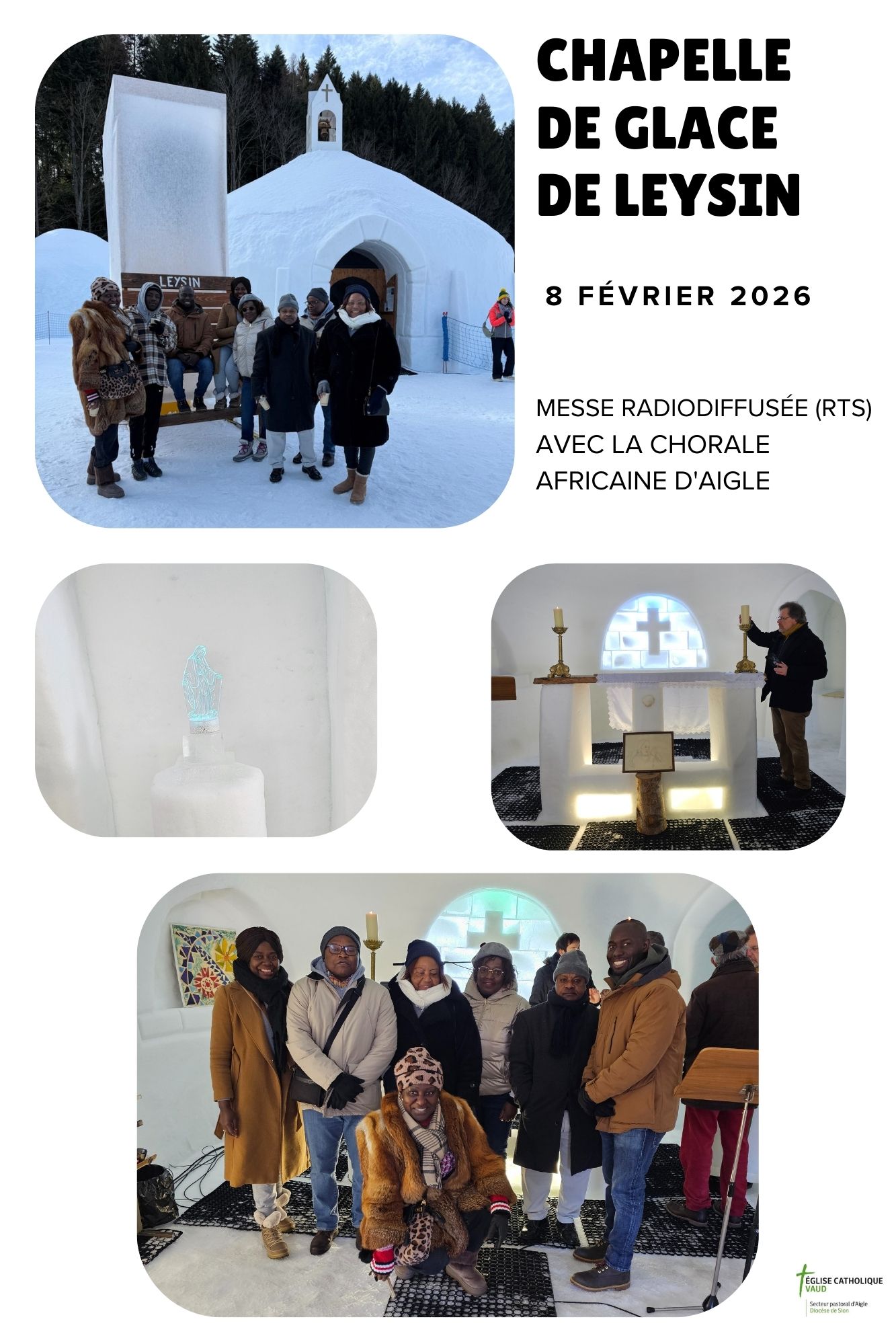 Messe chapelle de glace 2026 Chorale africaine