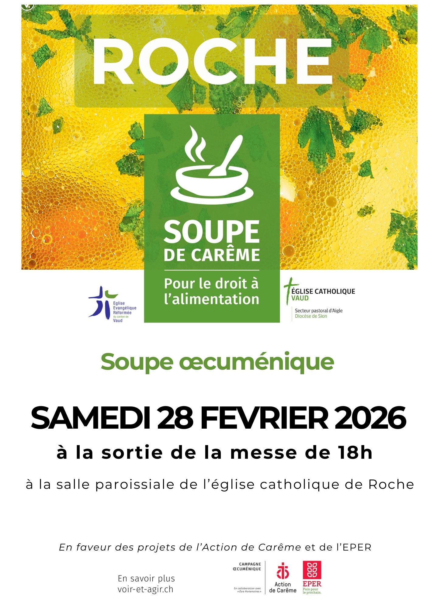 soupe carême 2026 ROCHE