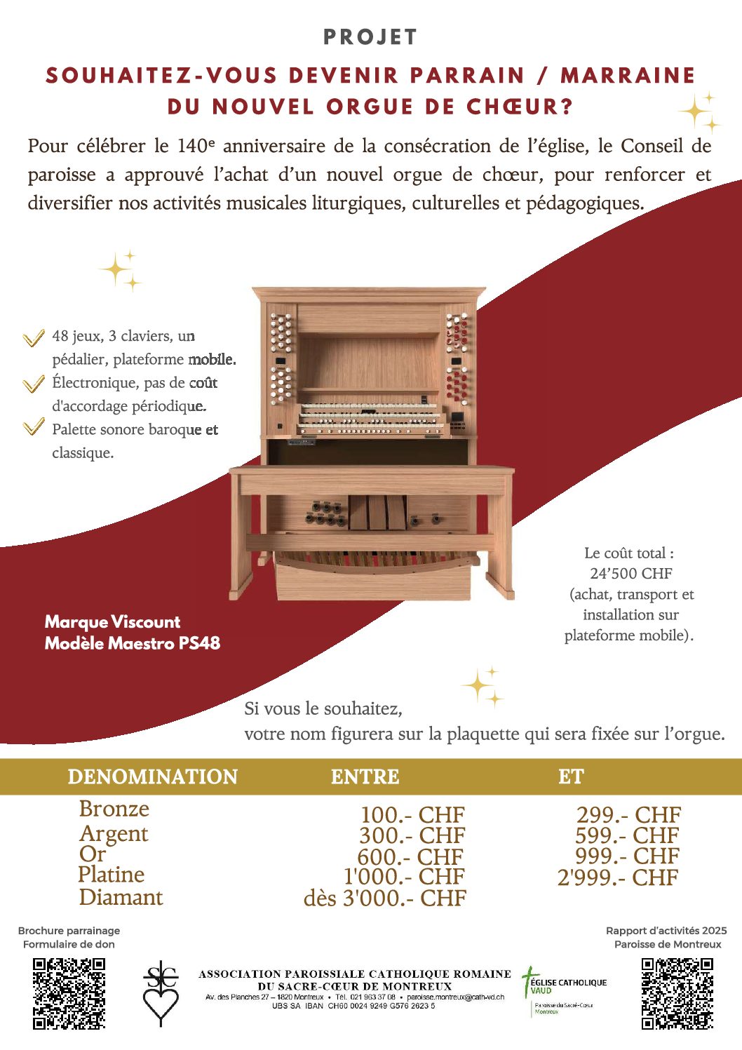 AFFICHE PARRAINAGE AVEC QR CODES