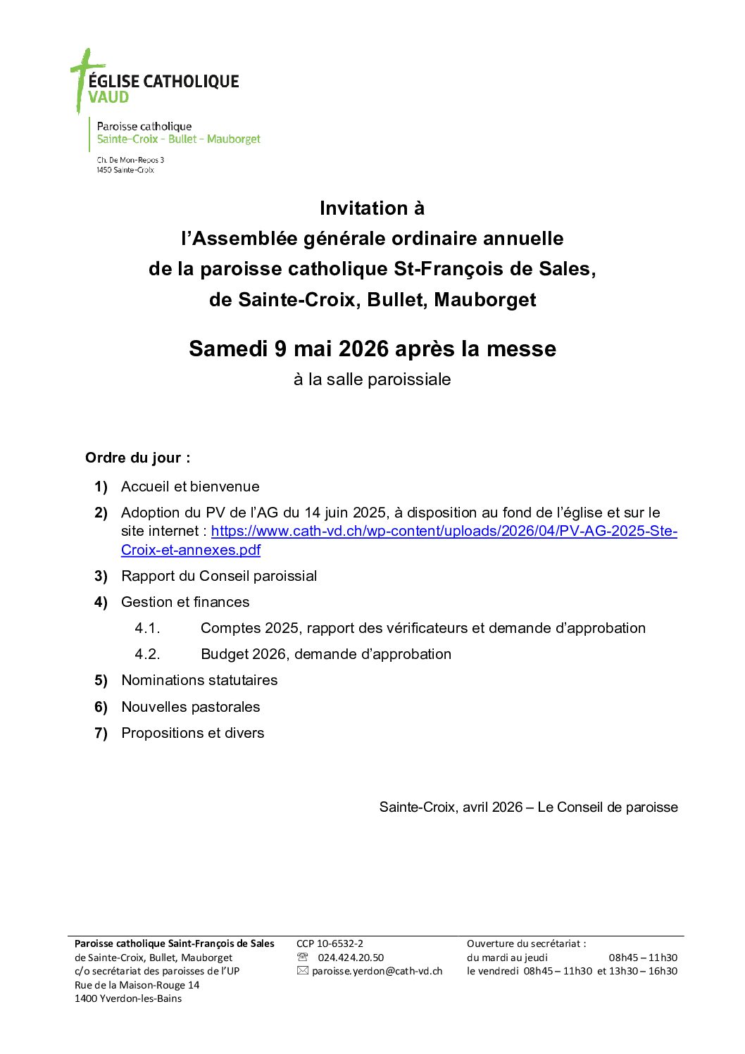 OJ AG 2026 Sainte-Croix