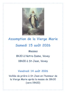 Assomption de la Vierge Marie affiche