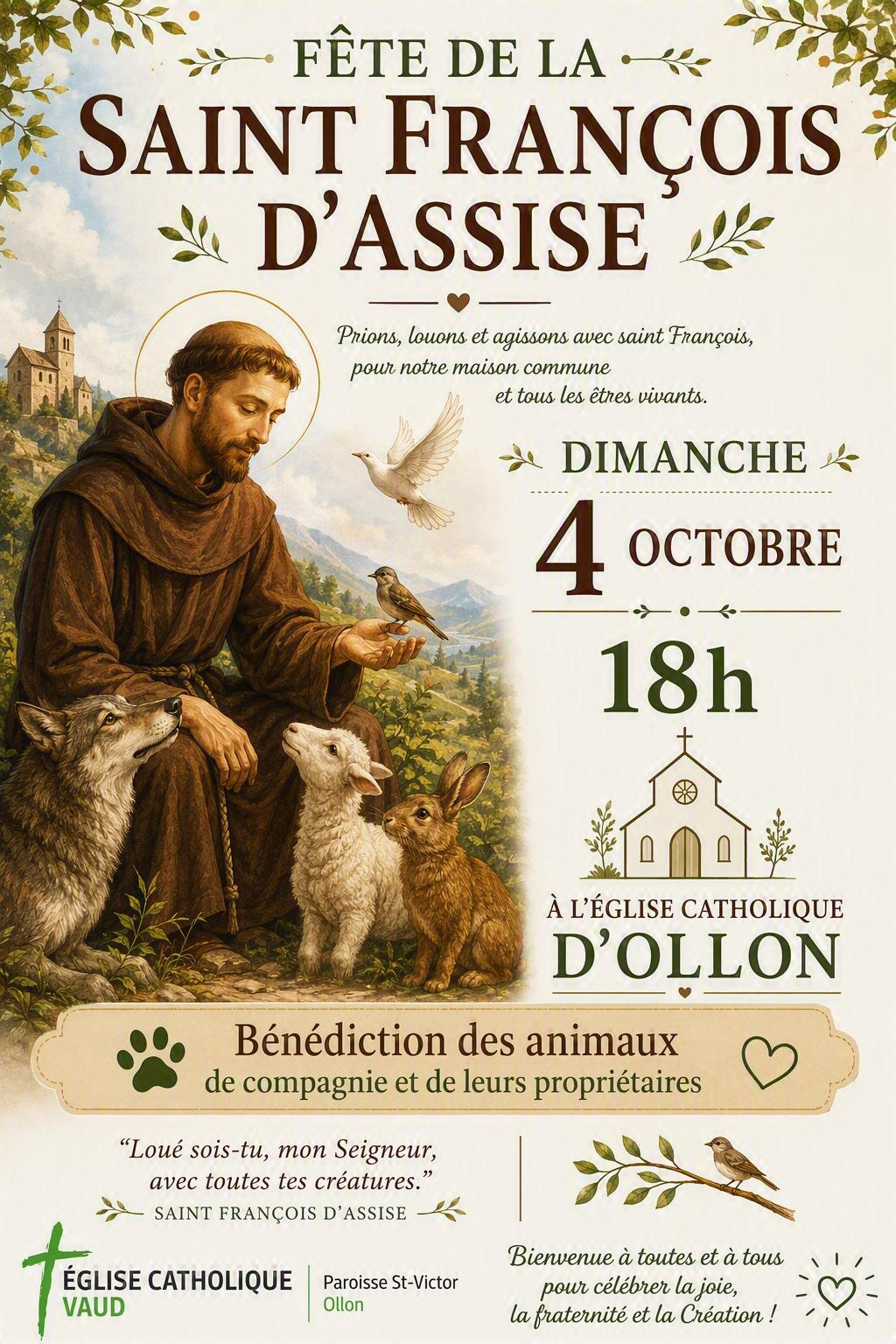 Bénédiction animaux de compagnie