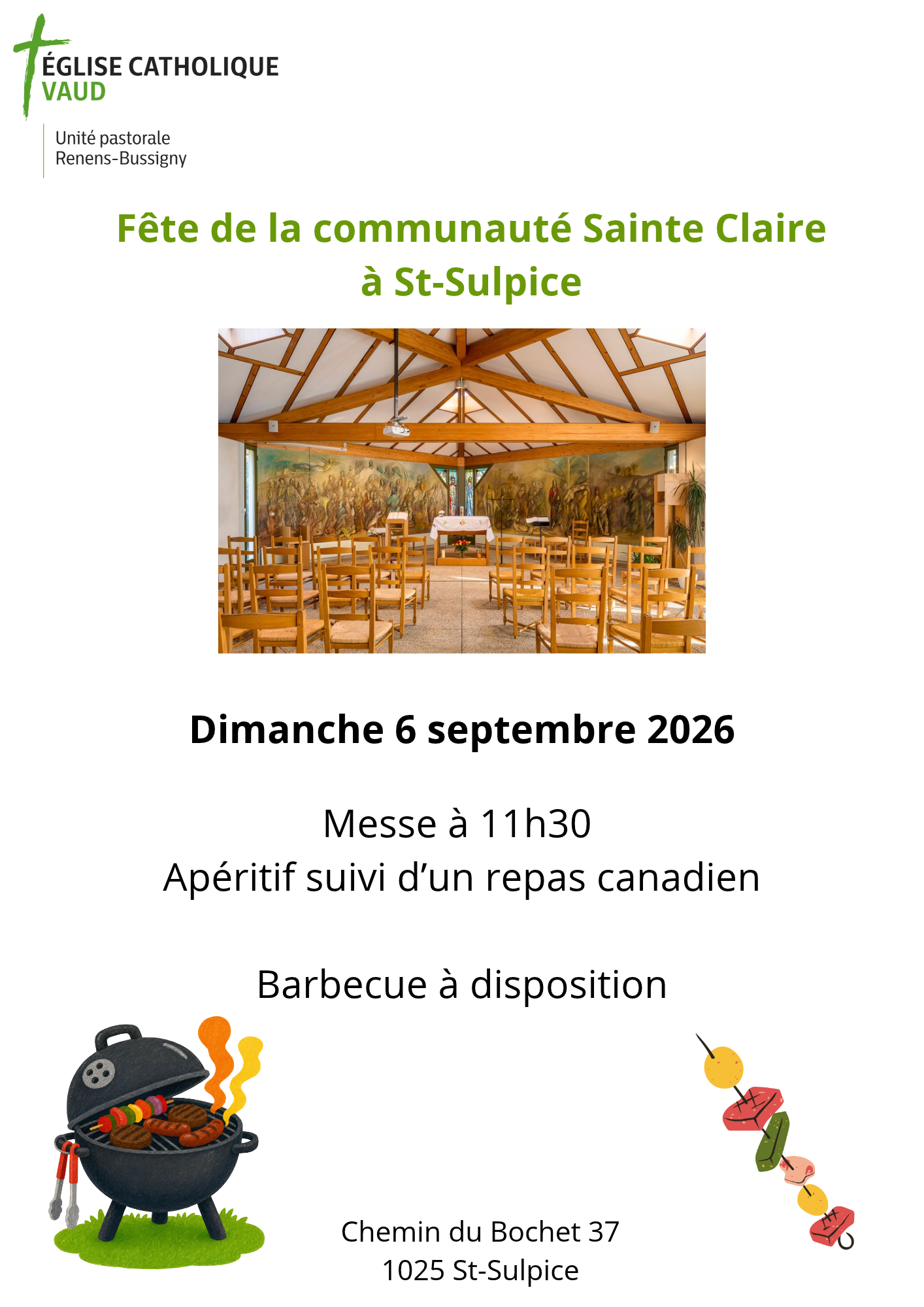 Fête de la coimmunauté Ste Claire 2026
