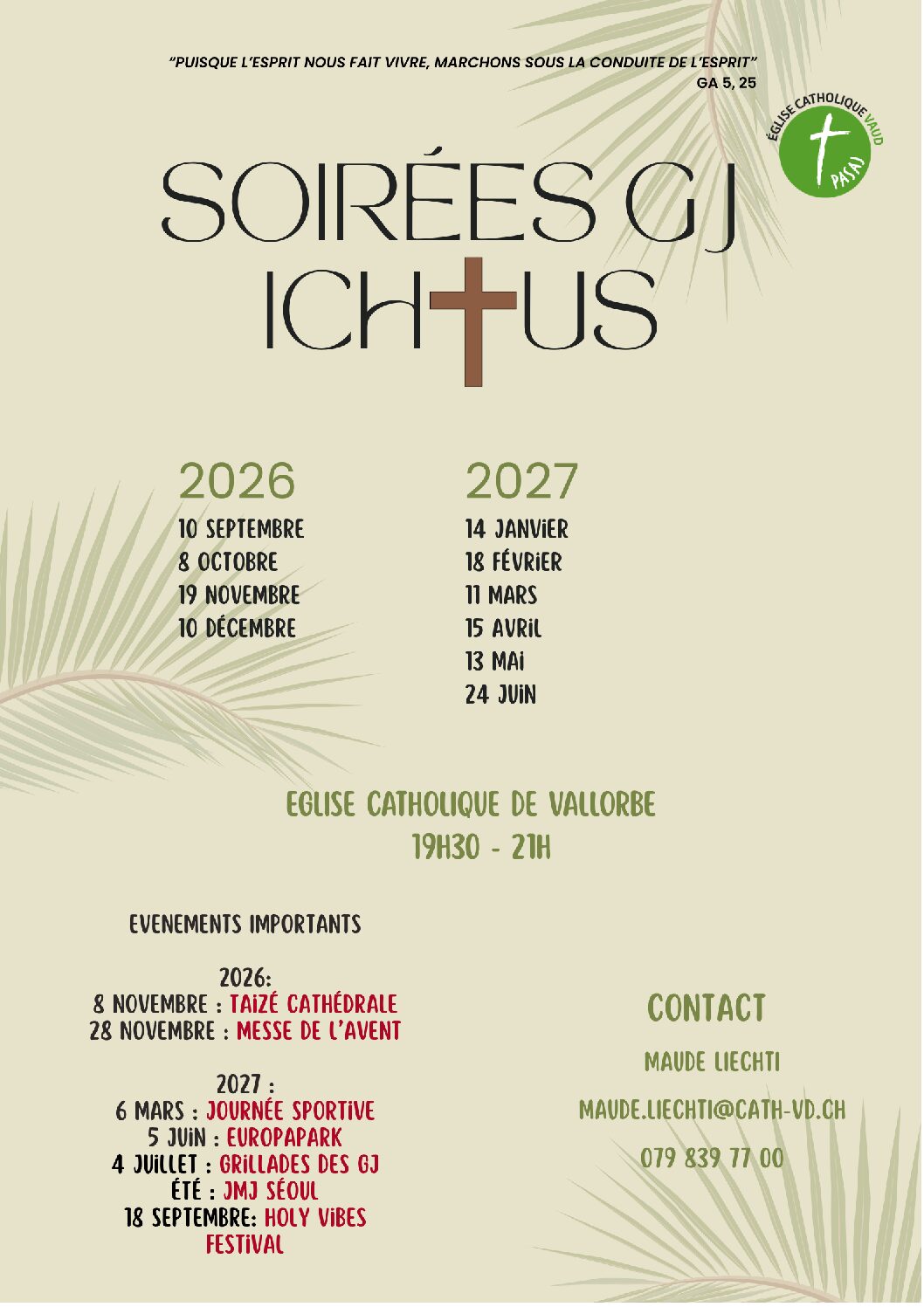 Soirées ICHTUS - Maude Liechti