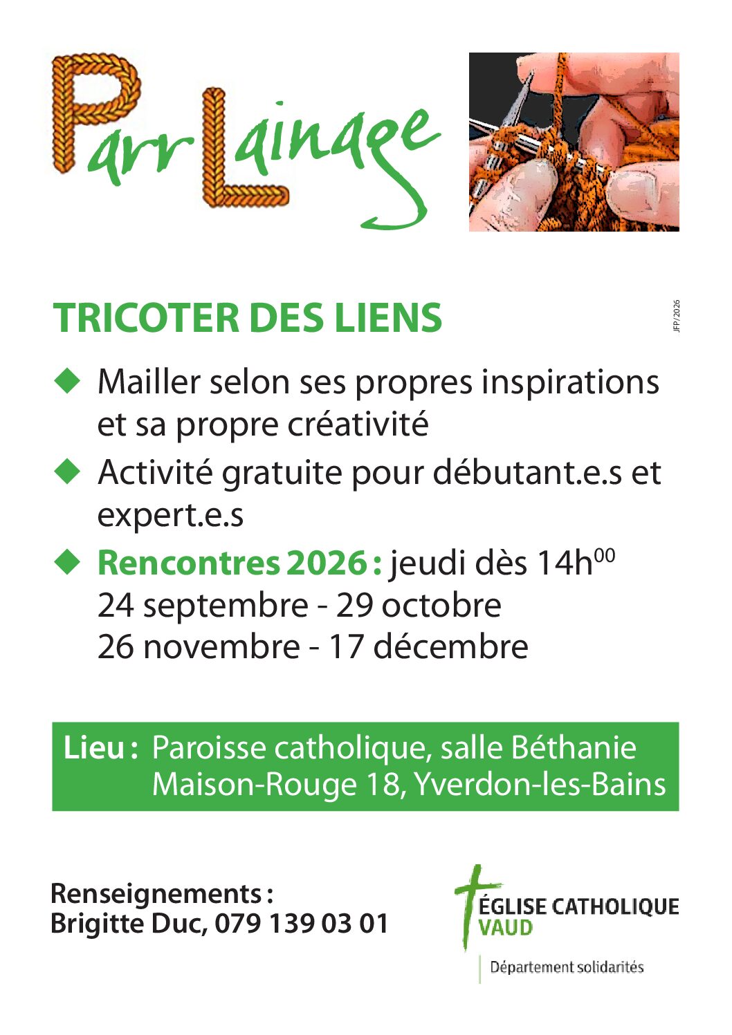 Affiche ParrLainage 2026-2
