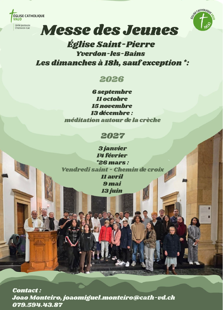 Affiche messe des jeunes 2026-2027