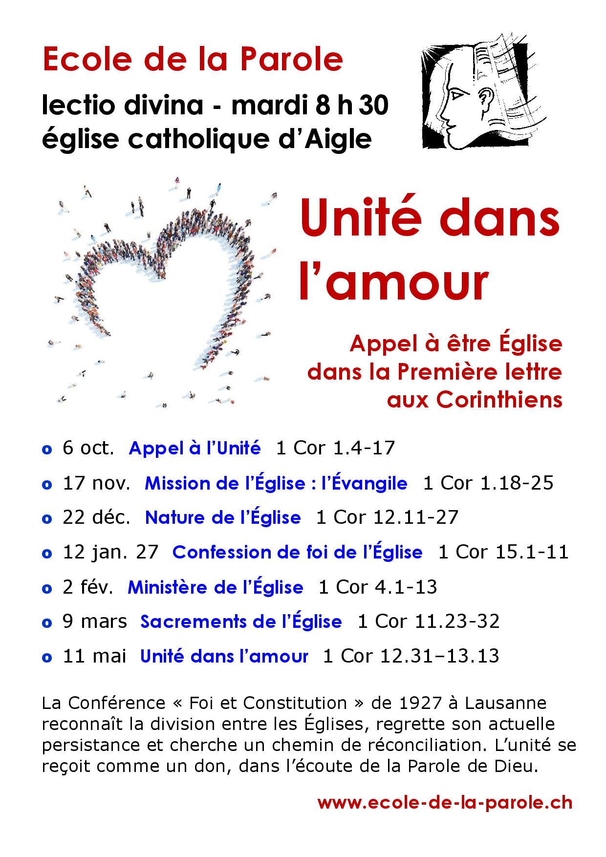Ecole de la Parole 2026-2027
